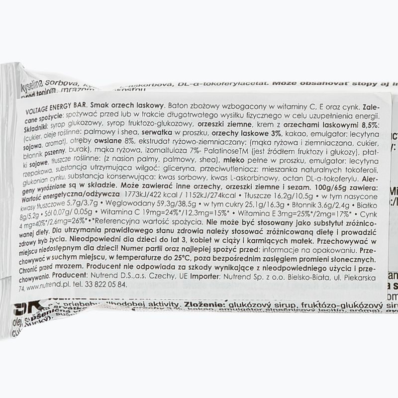 Baton energetyczny Nutrend Voltage Energy Bar Orzech Laskowy 65 g 2