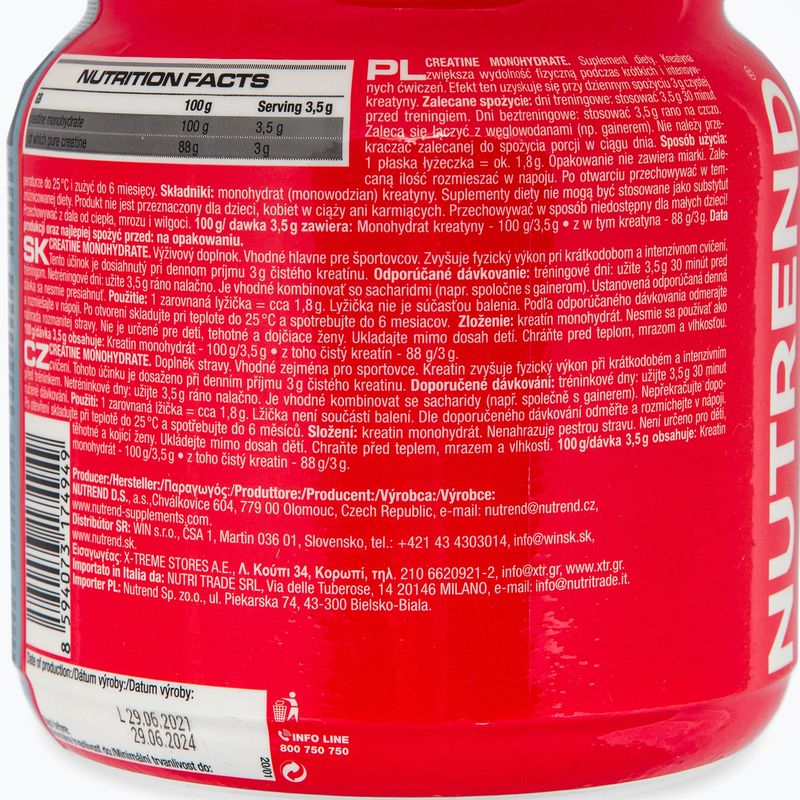 Kreatyna Nutrend Monohydrate 300 g 2