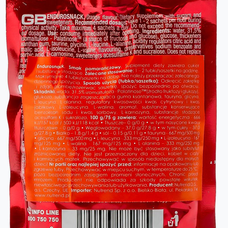 Żel energetyczny Nutrend Endurosnack Saszetka Pomarańcza 75 g 2