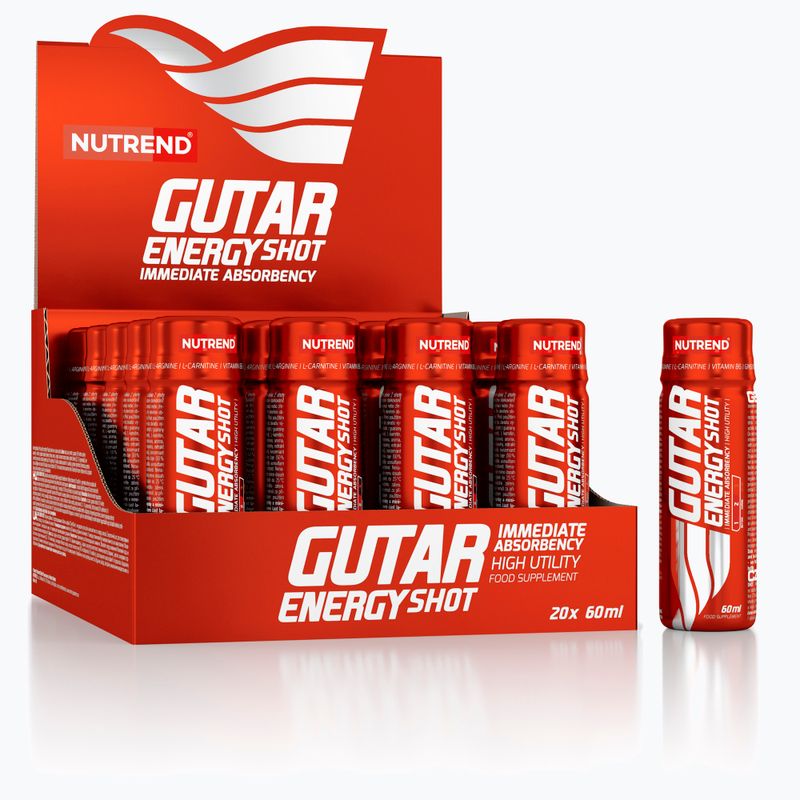 Shoty przedtreningowe Nutrend Gutar Energy 20 x 60 ml