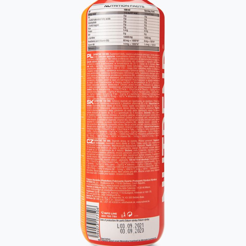L-karnityna Nutrend Carnitine Pomarańcza 1000 ml 2