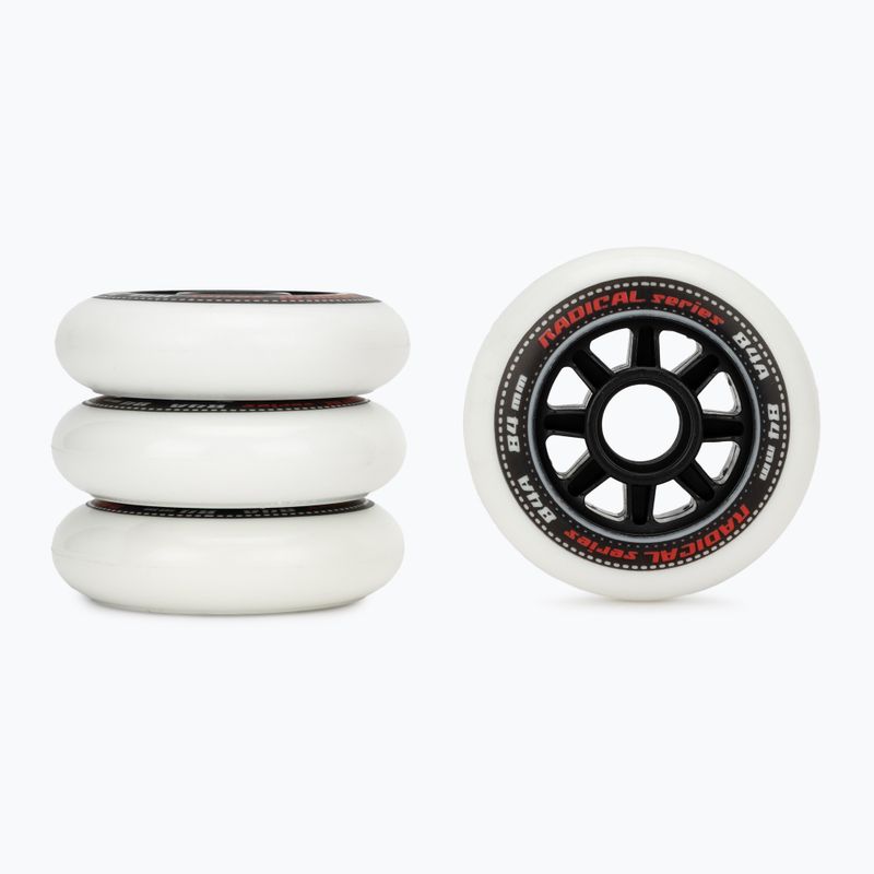 Kółka do rolek Tempish Radical 84mm/84A 4 szt. white 2