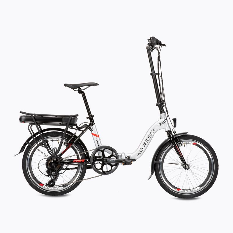 Rower elektryczny LOVELEC Lugo 36V 10Ah 360Wh silver