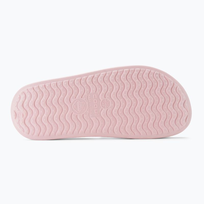 Klapki dziecięce Coqui Tora pale pink/navy mouse 5