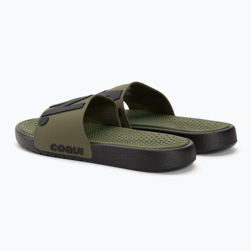 Klapki męskie Coqui Speedy army green relax on 3