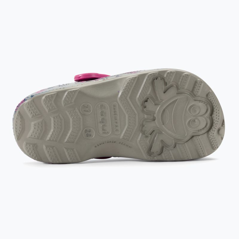 Klapki dziecięce Coqui Little Frog mid.grey/fuchsia love/amulet 6