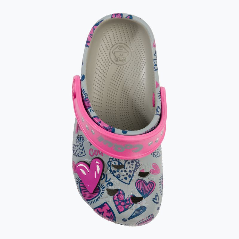 Klapki dziecięce Coqui Little Frog mid.grey/fuchsia love/amulet 7