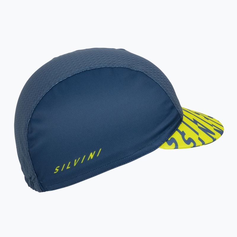 Czapka z daszkiem rowerowa pod kask SILVINI Amaro navy/lime 2