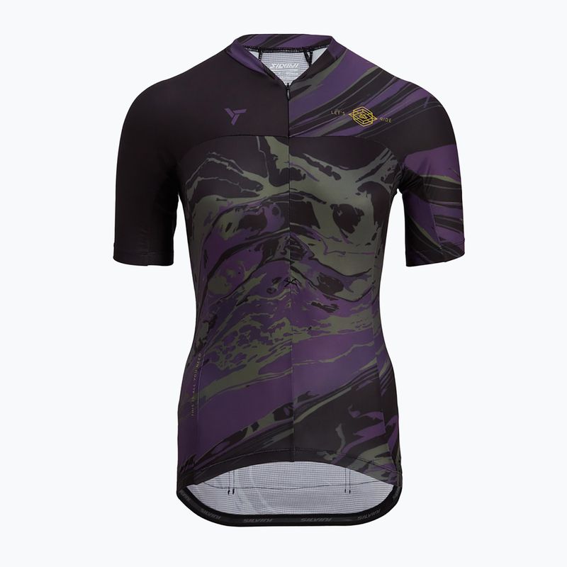 Koszulka rowerowa damska SILVINI Catirina black/plum 5