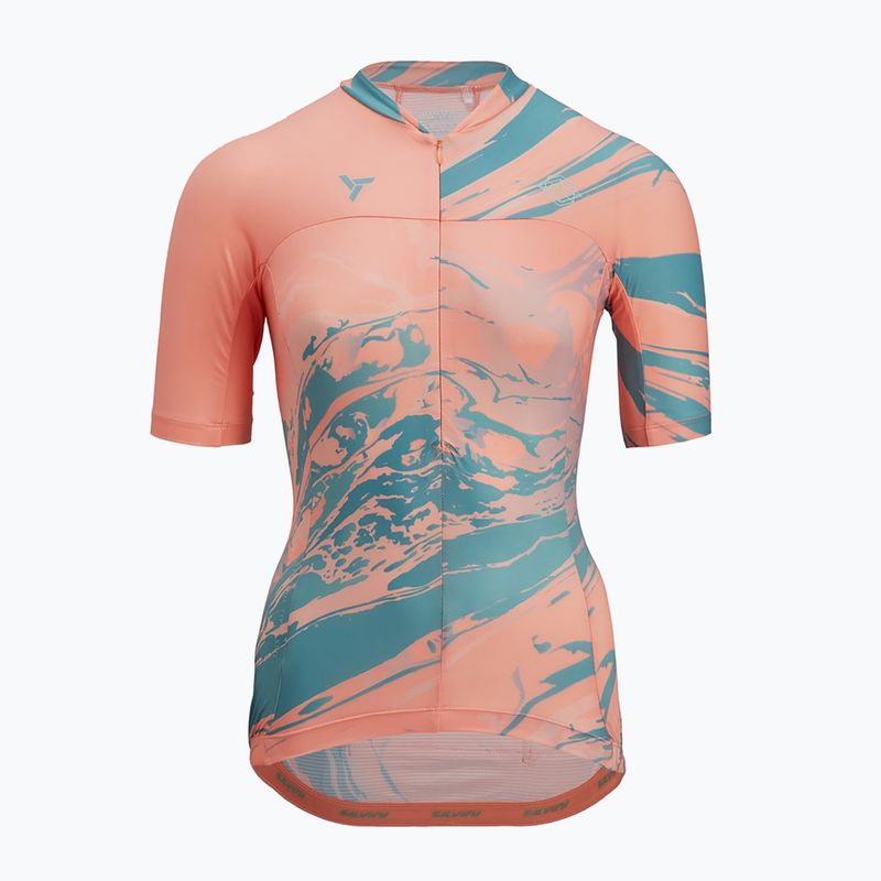 Koszulka rowerowa damska SILVINI Catirina coral/green 4