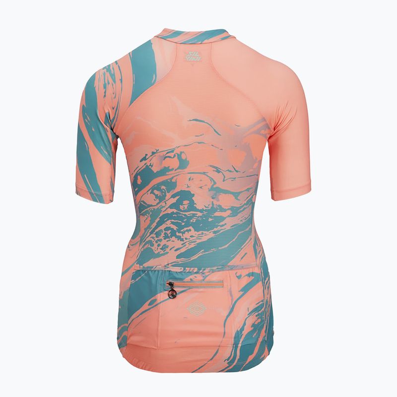 Koszulka rowerowa damska SILVINI Catirina coral/green 5