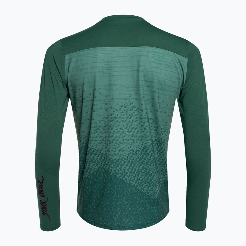 Longsleeve rowerowy męski SILVINI Ello olive/ocean 2