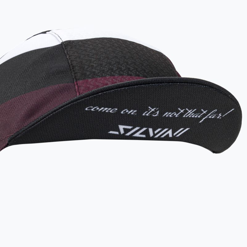 Czapka z daszkiem rowerowa pod kask SILVINI Cameri czarna 3121-UA1816/8520/UNI 6