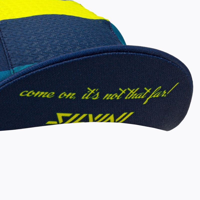 Czapka z daszkiem rowerowa pod kask SILVINI Cameri niebiesko-zielona 3121-UA1816/32420 6