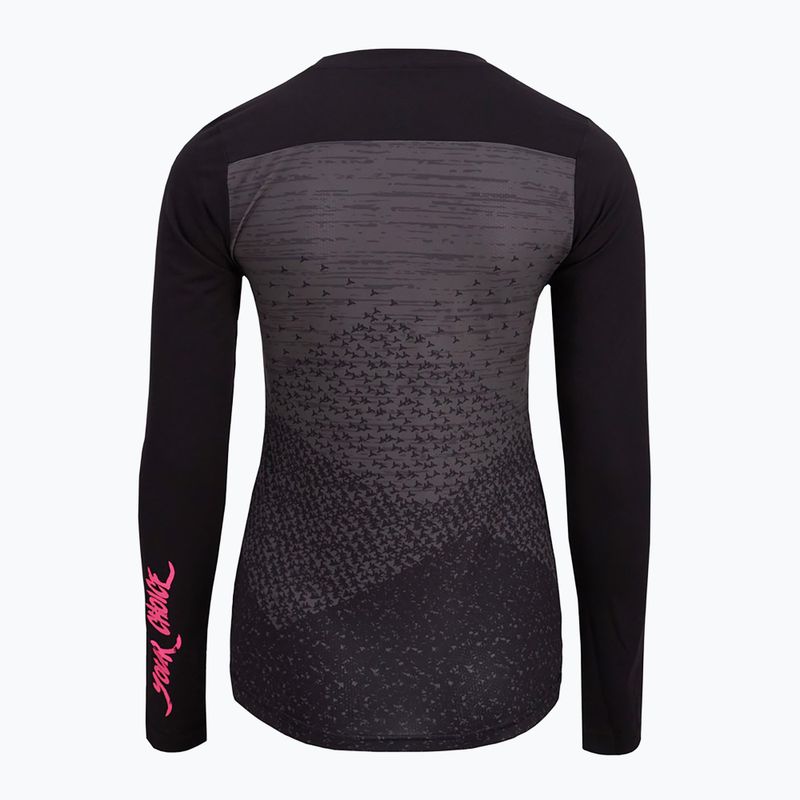 Longsleeve rowerowy damski SILVINI Ella black/fuchsia 2