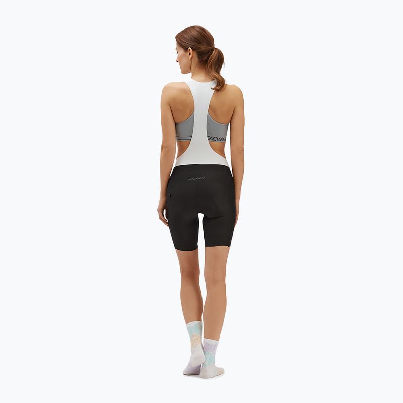 Spodenki rowerowe damskie SILVINI Santerno Bib black/white 2