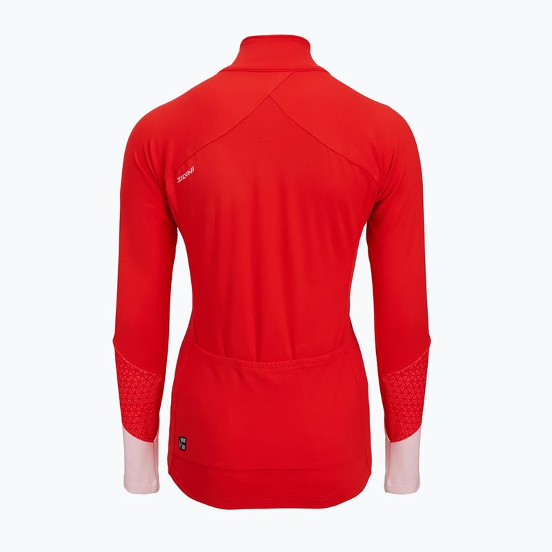 Bluza rowerowa damska SILVINI Calvana czerwona 3120-WD1618 2