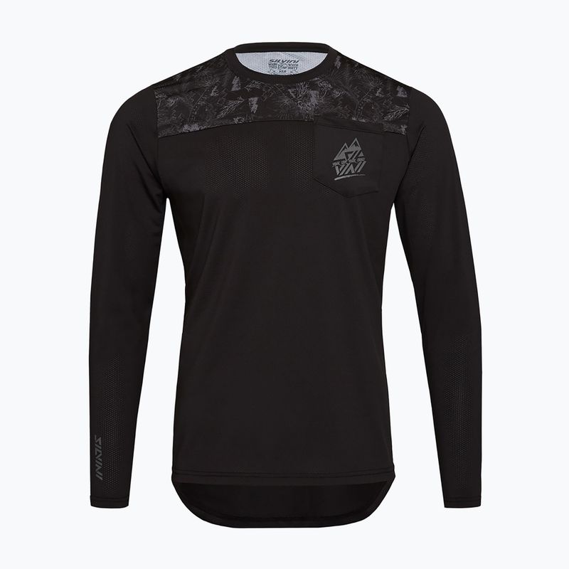 Longsleeve rowerowy męski SILVINI Ello charcoal