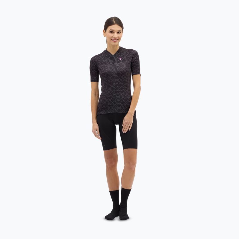 Koszulka rowerowa damska SILVINI Catirina black/blush 2