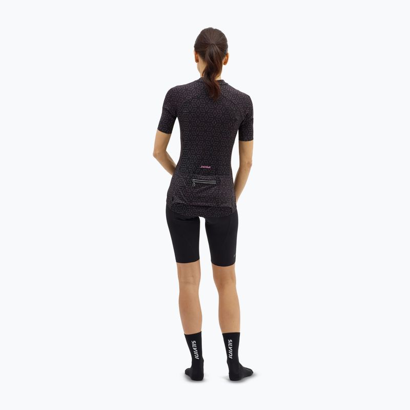 Koszulka rowerowa damska SILVINI Catirina black/blush 4