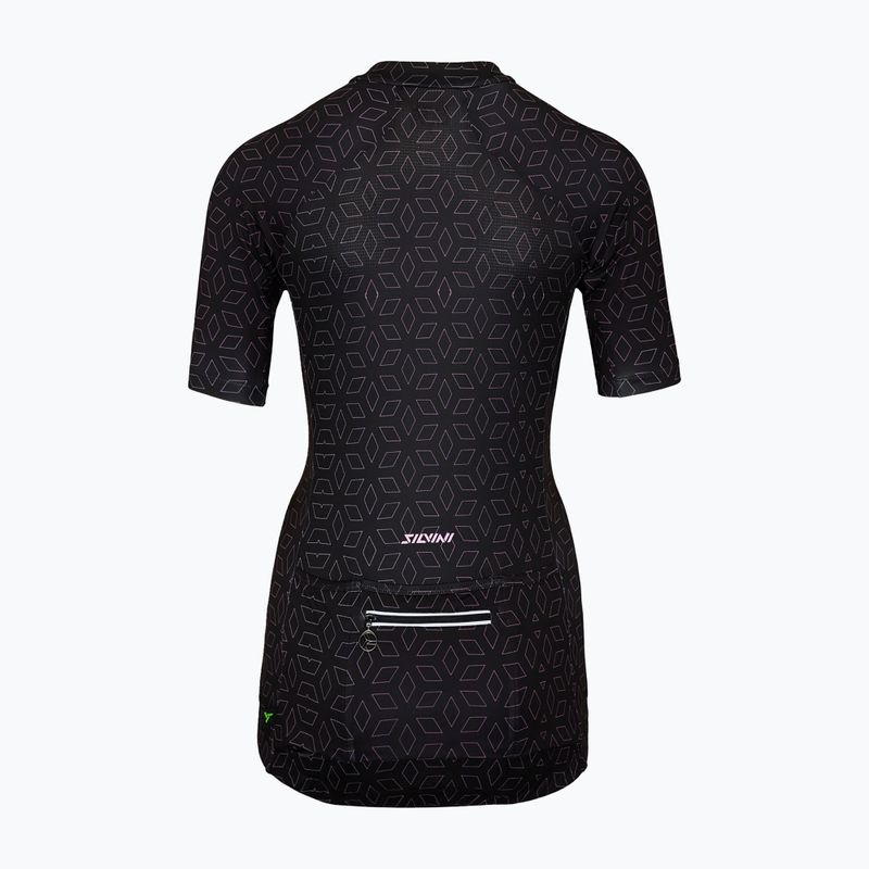 Koszulka rowerowa damska SILVINI Catirina black/blush 6
