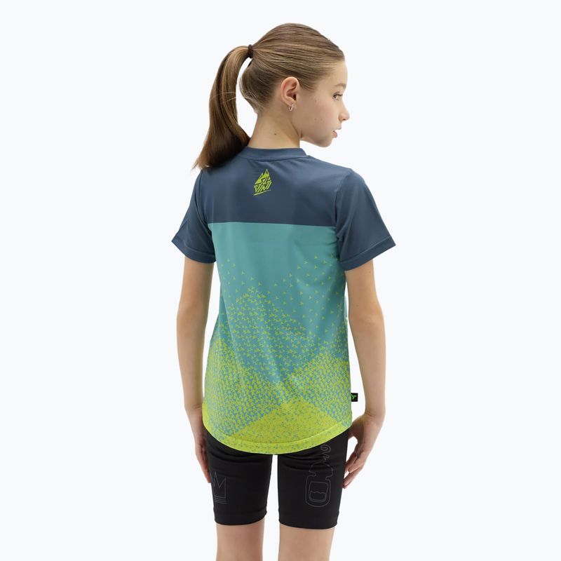 Koszulka rowerowa dziecięca SILVINI Denni neon/blue 3