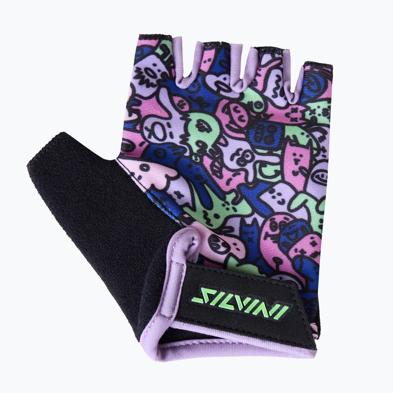 Rękawiczki rowerowe dziecięce SILVINI Locri blush/green 2