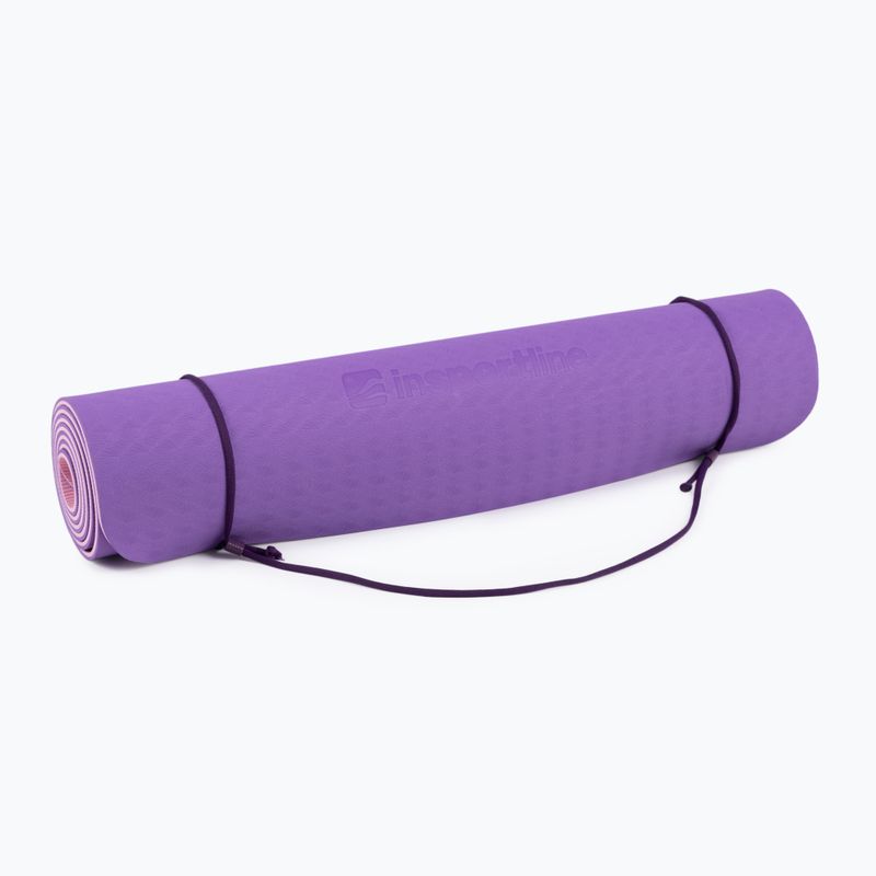 Mata fitness inSPORTline Doble 6 mm fioletowa/różowa 4