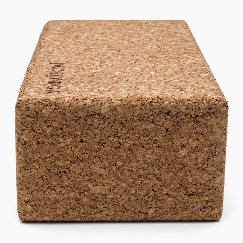 Kostka do jogi JadeYoga Cork Block Small jasnobrązowa CYBS 2