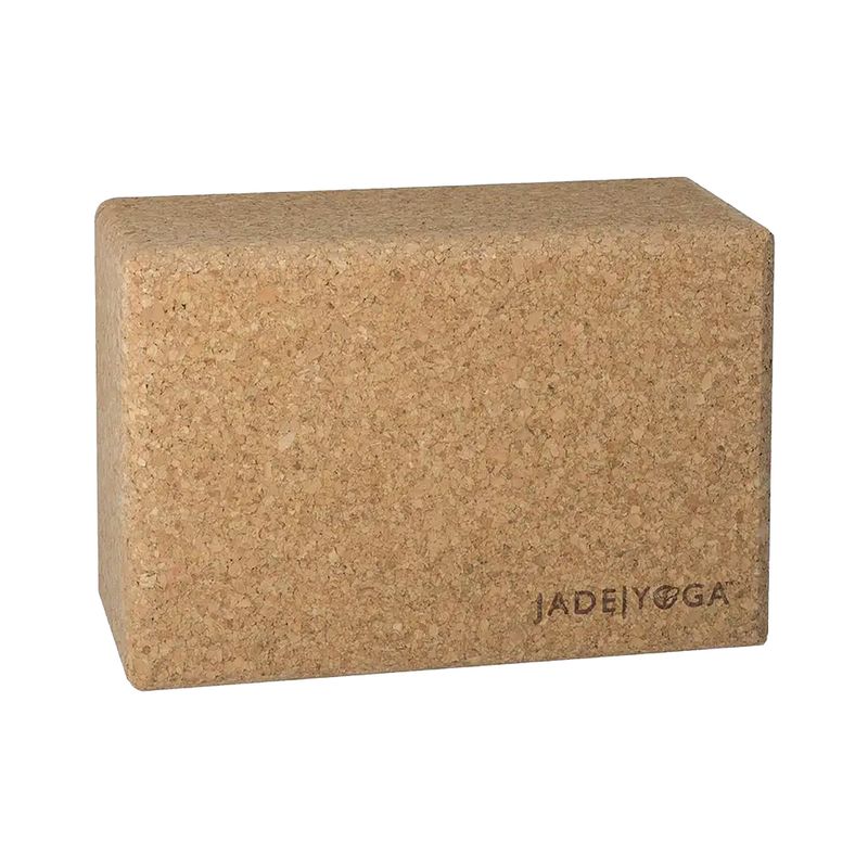 Kostka do jogi JadeYoga Cork Block Small jasnobrązowa CYBS 9