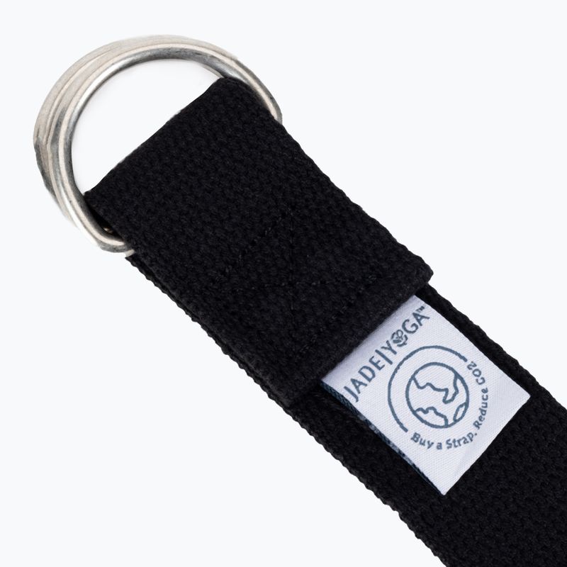 Pasek do jogi JadeYoga Strap 8' czarny YSB8 2