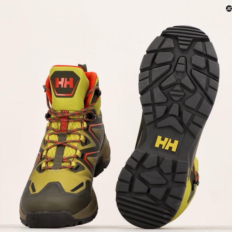 Buty trekkingowe męskie Helly Hansen Cascade Mid HellyTech neon moss/utility green 13