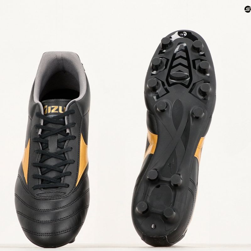 Buty piłkarskie męskie Mizuno Morelia II Club MD black/gold/dark shadow 13