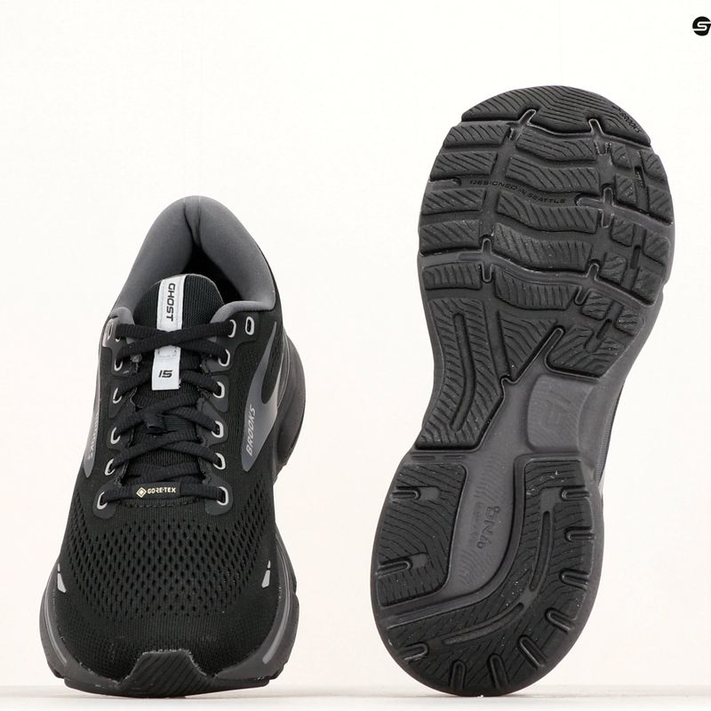 Buty do biegania męskie Brooks Ghost 15 GTX black/blackened pearl/alloy 20