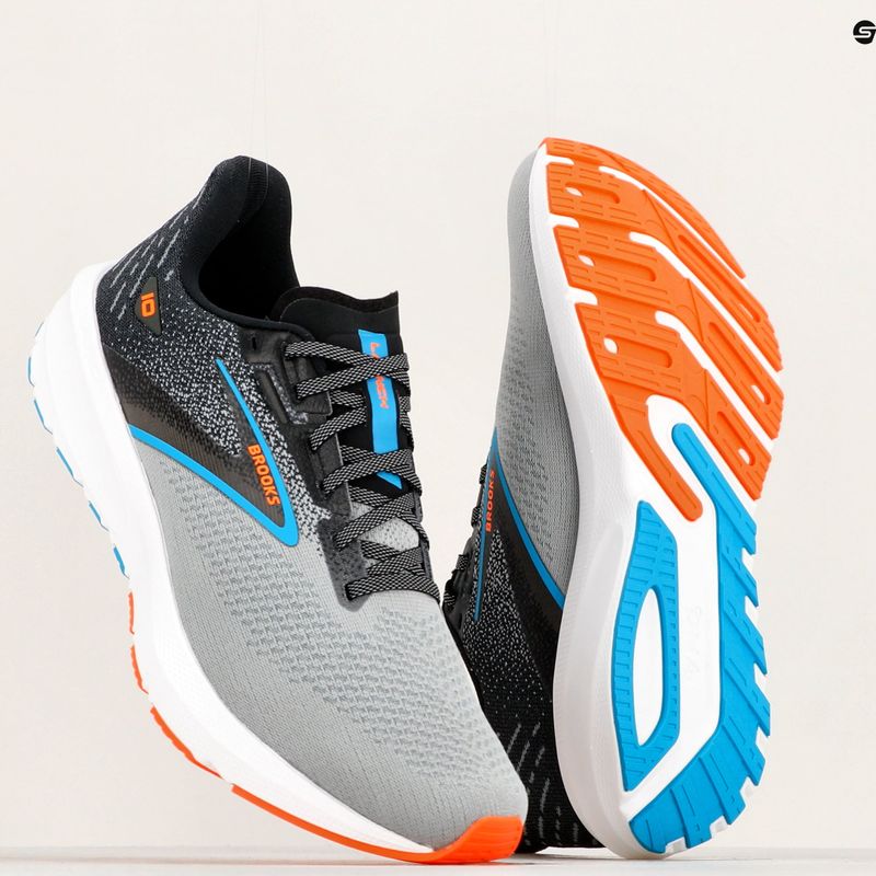 Buty do biegania męskie Brooks Launch 10 black/atomic blue/scarlet ibis 12