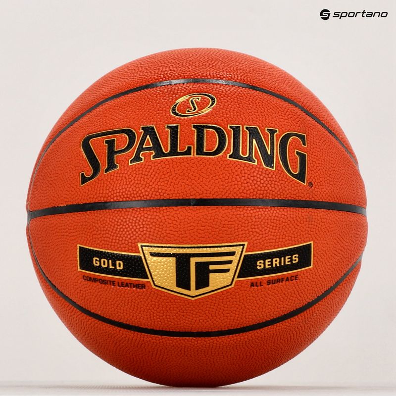 Piłka do koszykówki Spalding TF Gold Sz7 pomarańczowa rozmiar 7 5