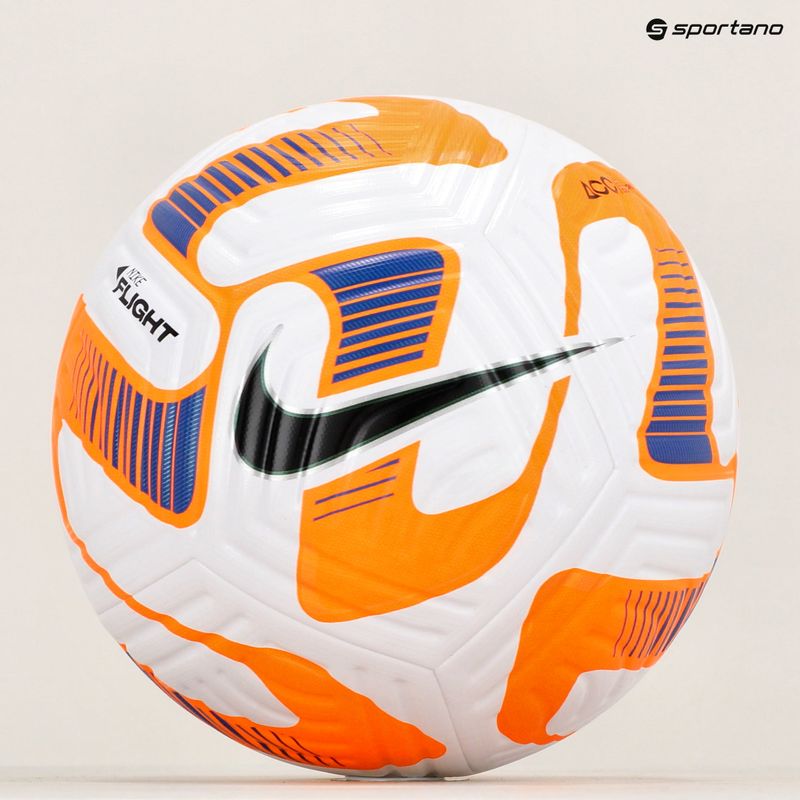 Piłka do piłki nożnej Nike Flight white/total orange/black rozmiar 5 6