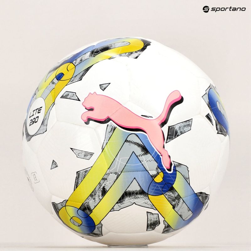 Piłka do piłki nożnej PUMA Orbita 5 HYB Lite 290 puma white/electric purple rozmiar 4 2