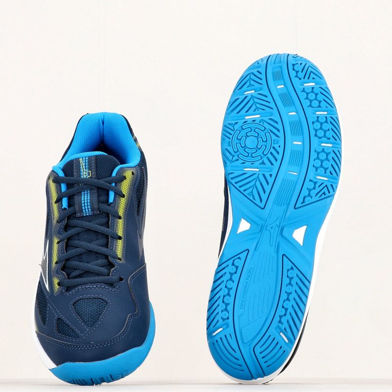 Buty do tenisa Mizuno Break Shot 4 AC dress blues/ jet blue/ sulphur spring 17