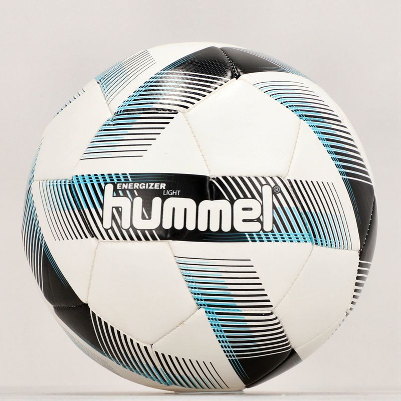 Piłka do piłki nożnej Hummel Energizer Light FB white/black/blue rozmiar 4 8