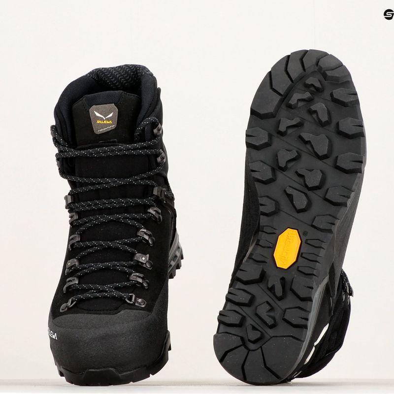 Buty wysokogórskie męskie Salewa Ortles Ascent Mid GTX M black/black 13
