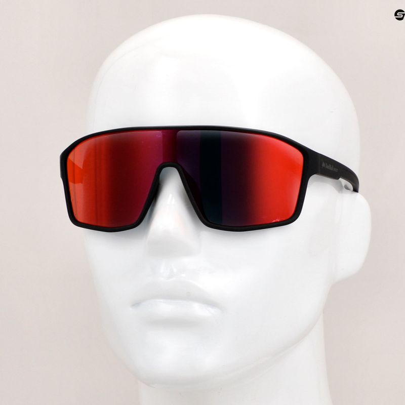 Okulary przeciwsłoneczne Red Bull SPECT Daft matt metallic black/blue with red/purple mirror 8