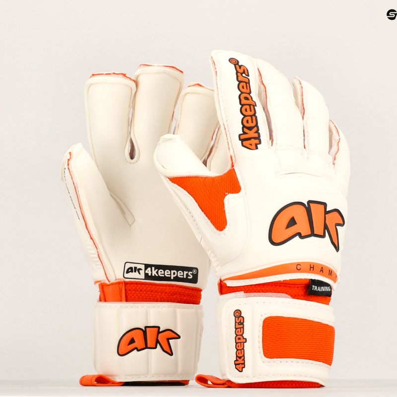 Rękawice bramkarskie dziecięce 4keepers Champ Training VI RF2G Jr biały 10
