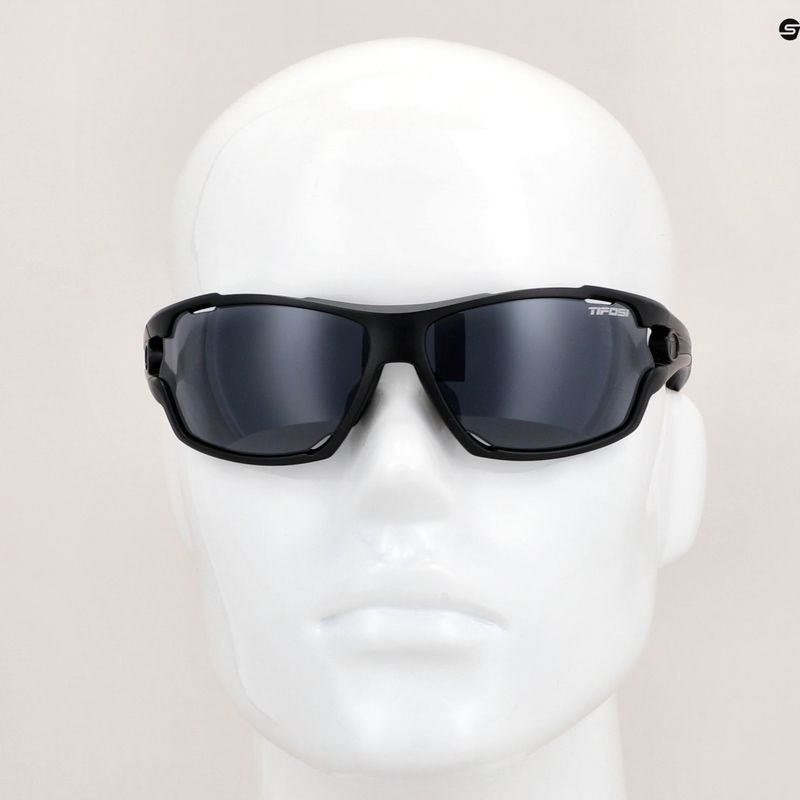 Okulary przeciwsłoneczne Tifosi Amok matte black/smoke/ac red/clear 7