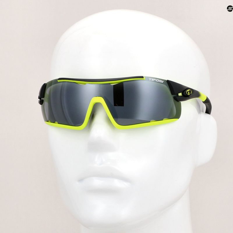 Okulary przeciwsłoneczne Tifosi Davos race neon/smoke/ac red/clear 8
