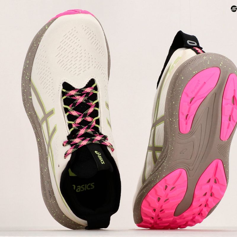 Buty do biegania damskie ASICS Gel-Nimbus 25 TR nature bathing/lime green 15