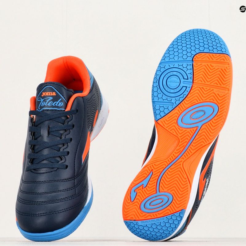 Buty piłkarskie dziecięce Joma Toledo Jr IN navy/orange 14