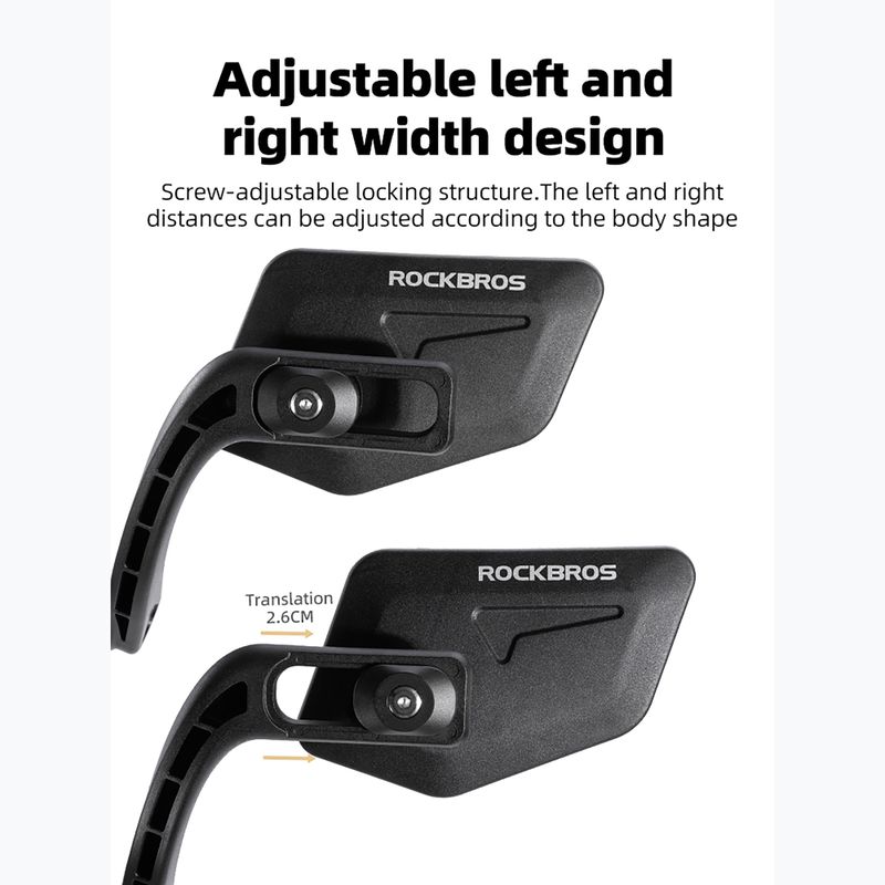 Lusterko rowerowe Rockbros 260003002 Handlebar Mirror 1 pcs Right black 2