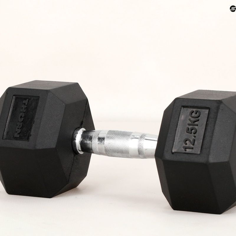 Hantel hexagonalny THORN FIT Hex czarny 12,5 kg 6