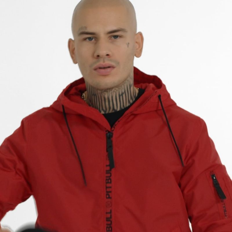 Kurtka męska Pitbull Overpark Hooded red 11